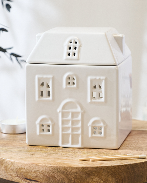 Aroma Quartz Nordic Lodge ceramic wax melt warmer for home fragrance