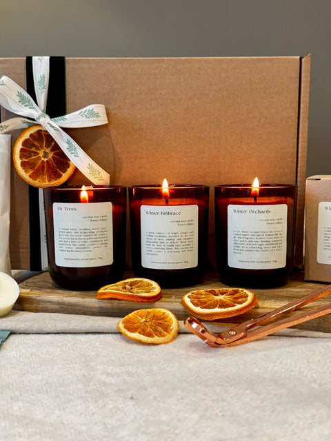 The Winter Rituals Gift Box by Aroma Quartz — luxury home fragrance gift set