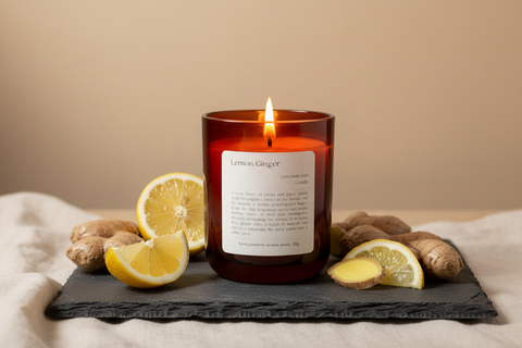 Lemon Ginger — Natural Wax Refillable Candle