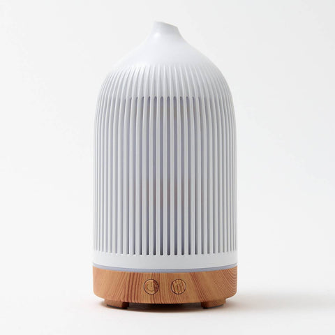 White Electric Diffuser Bundle by Aroma Quartz — luxury home fragrance and wellness