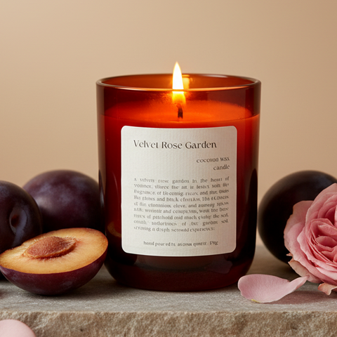 Velvet Rose Garden: Coconut Wax Candle