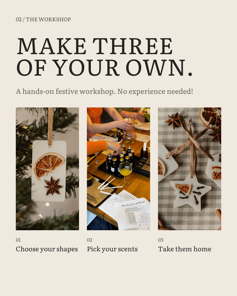 Scented Decorations Workshop | Baubles & Bubbles – 13th December