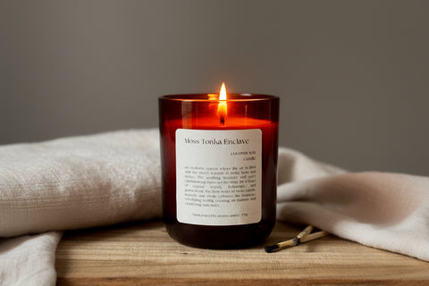 Moss Tonka Enclave — Natural Wax Refillable Candle
