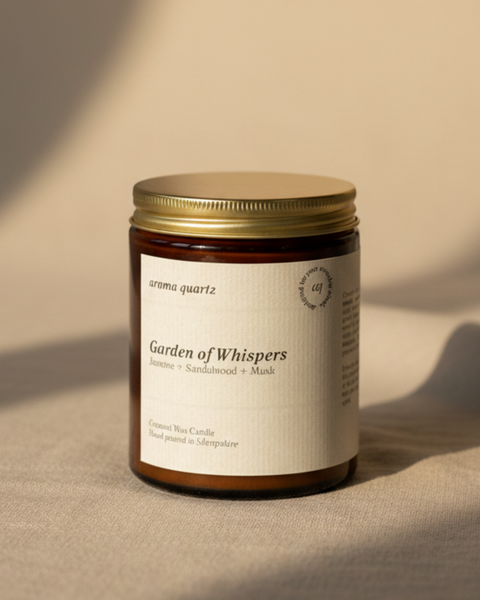 Garden of Whispers — Amber Jar Coconut Wax Candle