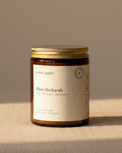 Plum Orchards — Amber Jar Coconut Wax Candle