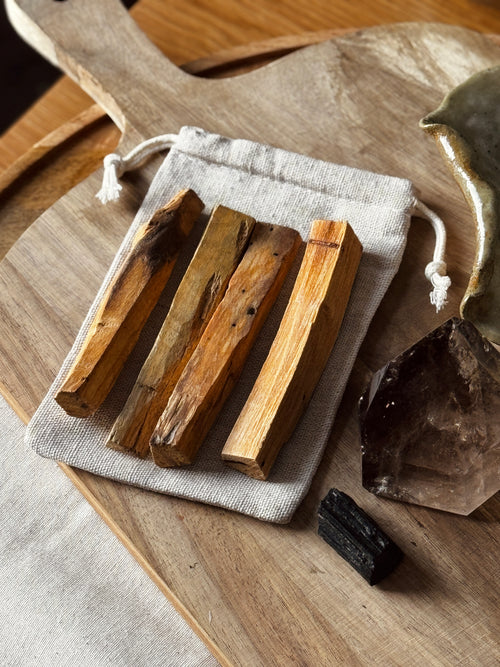 Palo Santo natural smudge stick by Aroma Quartz — sacred wood for cleansing and grounding