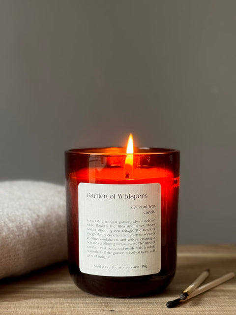 Garden of Whispers: Coconut Wax Candle