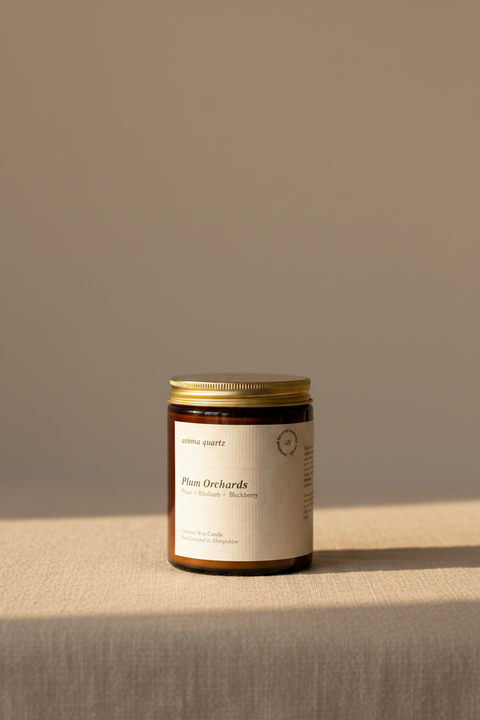 Plum Orchards — Amber Jar Coconut Wax Candle