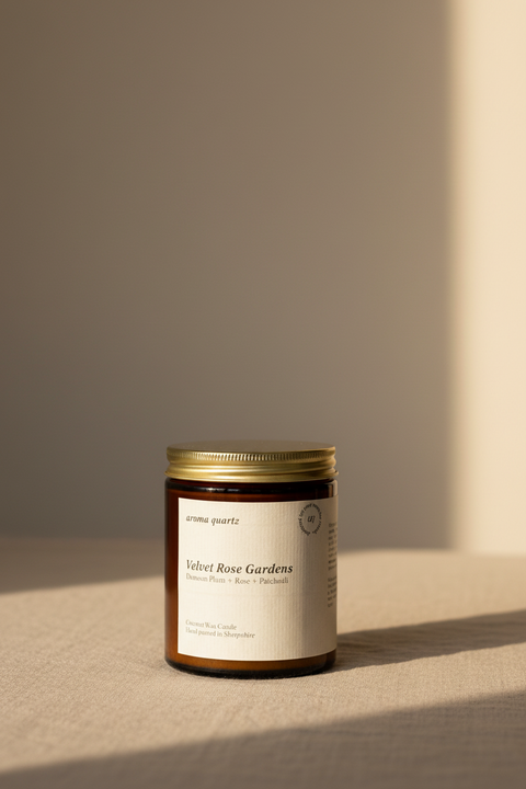 Velvet Rose Garden — Amber Jar Coconut Wax Candle