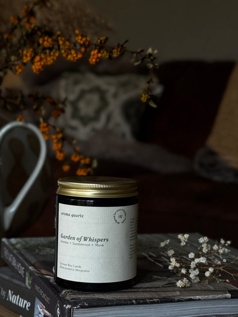 Garden of Whispers — Amber Jar Coconut Wax Candle