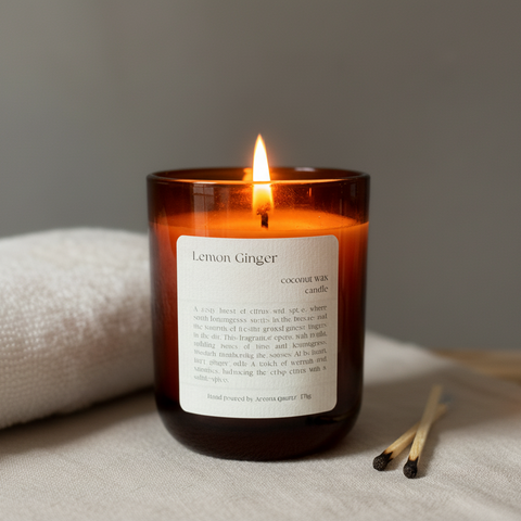 Lemon Ginger — Natural Wax Refillable Candle