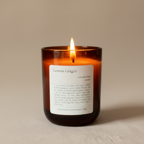 Lemon Ginger — Natural Wax Refillable Candle
